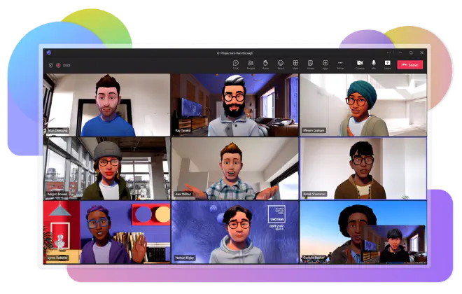 Avatars in a meeting